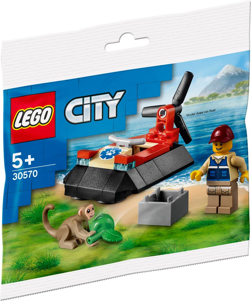LEGO® City 30570 - Luftkissenboot für Tierrettungen