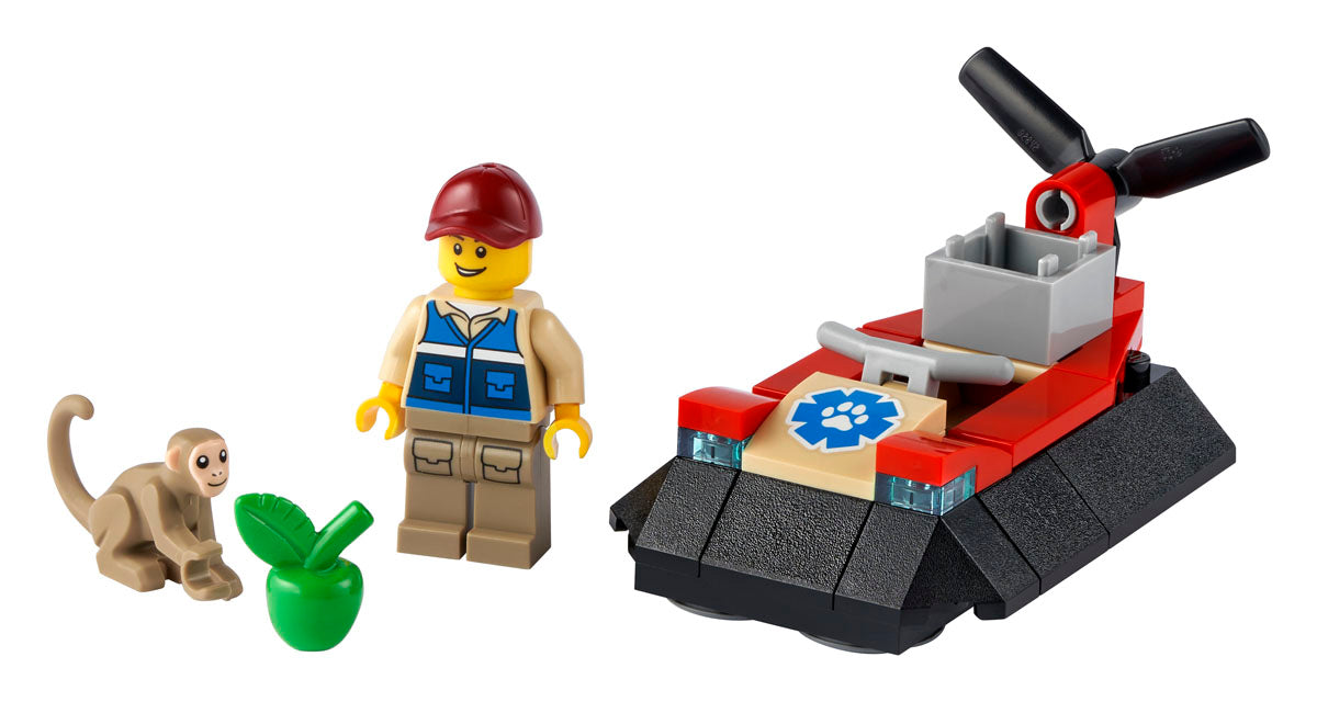 LEGO® City 30570 - Luftkissenboot für Tierrettungen