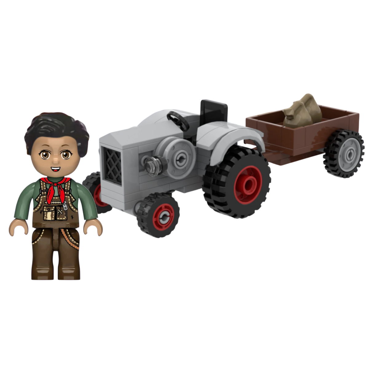 Kiddicraft KC1109 - Kleiner Trecker mit Anhänger