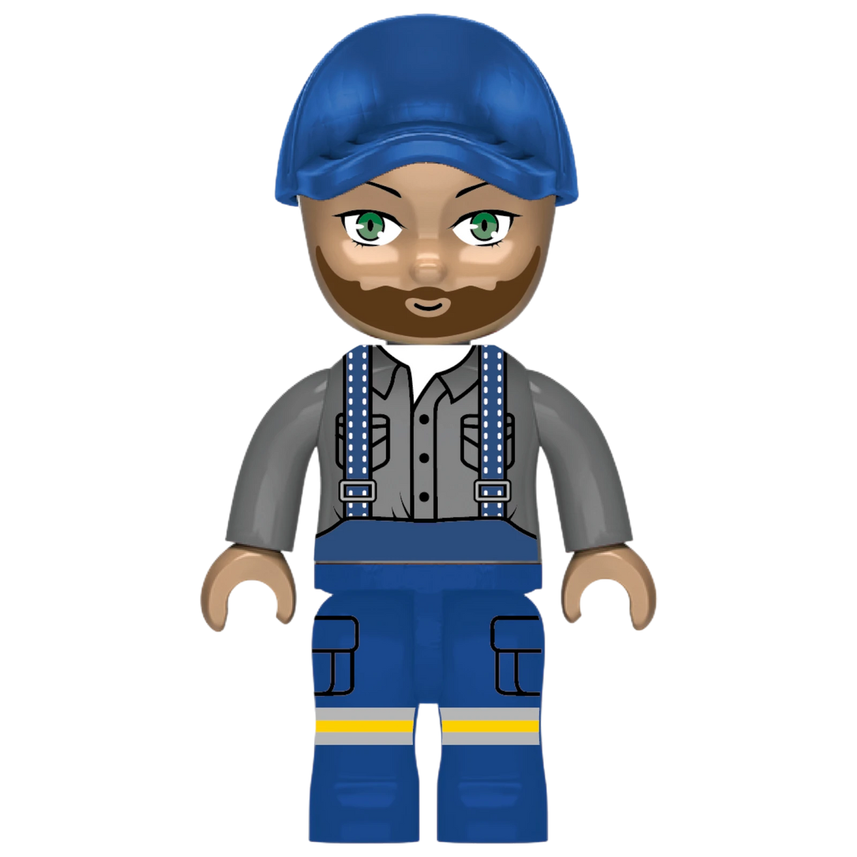 Kiddicraft KC1110 - Großer Schlepper mit Anhänger