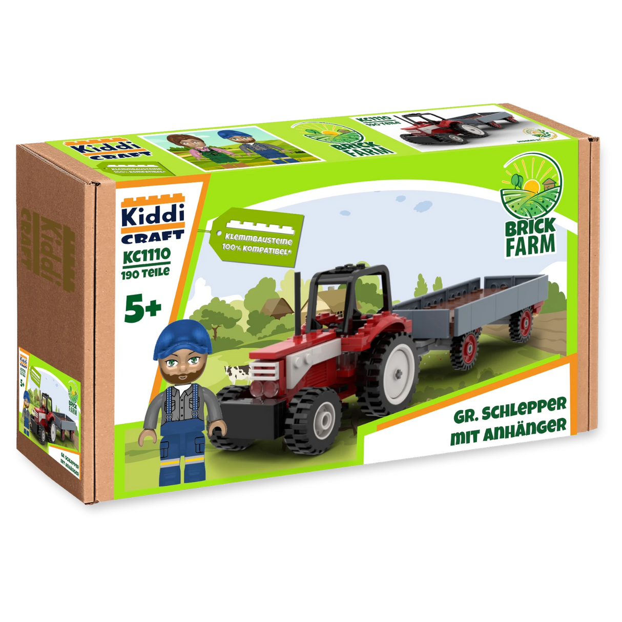 Kiddicraft KC1110 - Großer Schlepper mit Anhänger