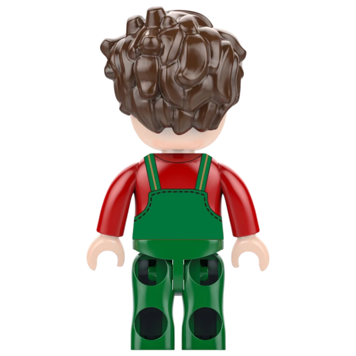 Kiddicraft KC1113 - Roter Trecker mit Walze und Mähbalken