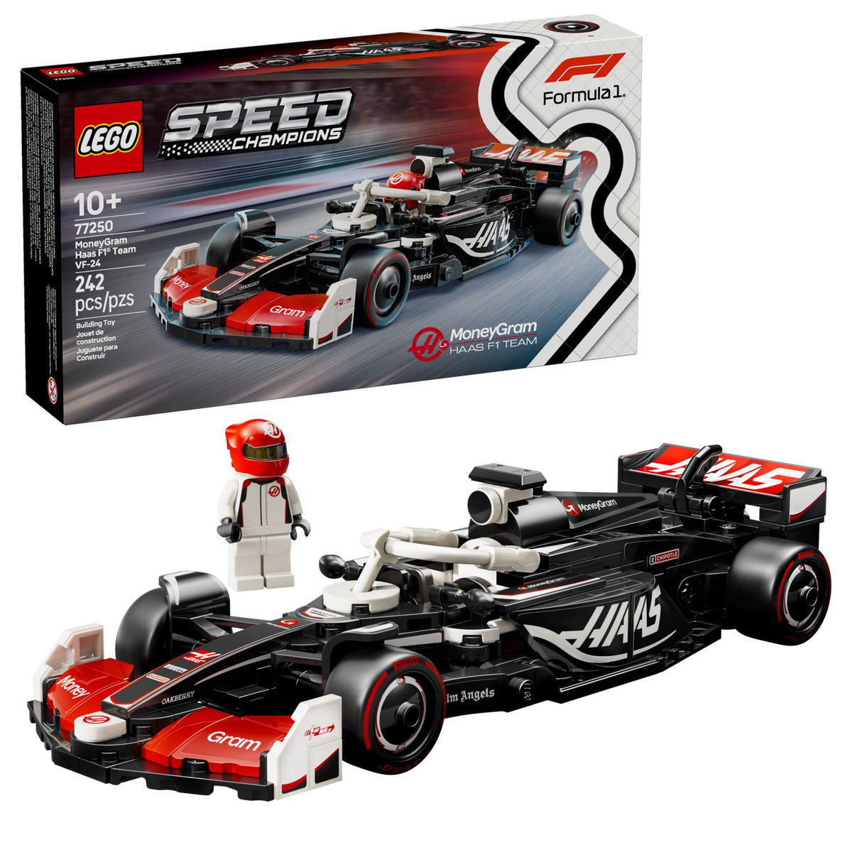 LEGO® Speed Champions 77250 - MoneyGram Haas F1® Team VF-24 Rennauto