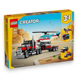 LEGO® CREATOR 31146 3-in-1 Tieflader mit Hubschrauber