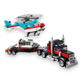 LEGO® CREATOR 31146 3-in-1 Tieflader mit Hubschrauber
