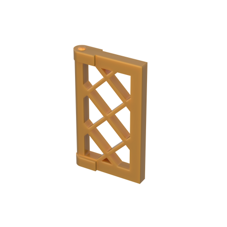 LEGO® 60607 Fensterscheibe 1x2x3 Gitter mit dicken Ecklaschen