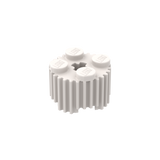 LEGO® 92947 Baustein 2x2, rund, mit Achsloch und Gitter / geriffeltem Profil