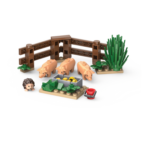 Kiddicraft KC1103 - Schweine im Freiland