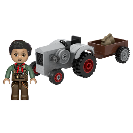 Kiddicraft KC1109 - Kleiner Trecker mit Anhänger