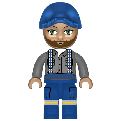 Kiddicraft KC1110 - Großer Schlepper mit Anhänger