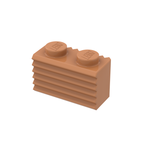 LEGO® 2877 Stein 1x2 mit Rillen