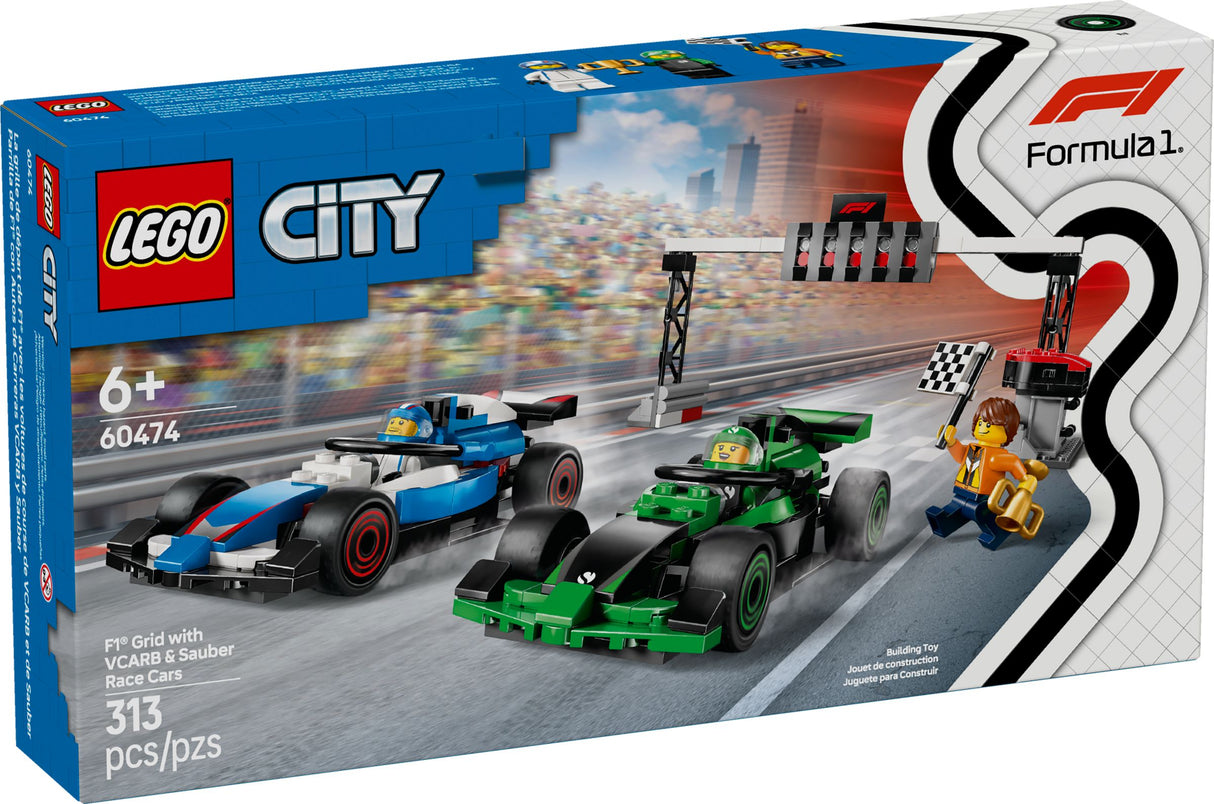 LEGO® City 60474 F1® Startaufstellung mit VCARB & Sauber Rennautos